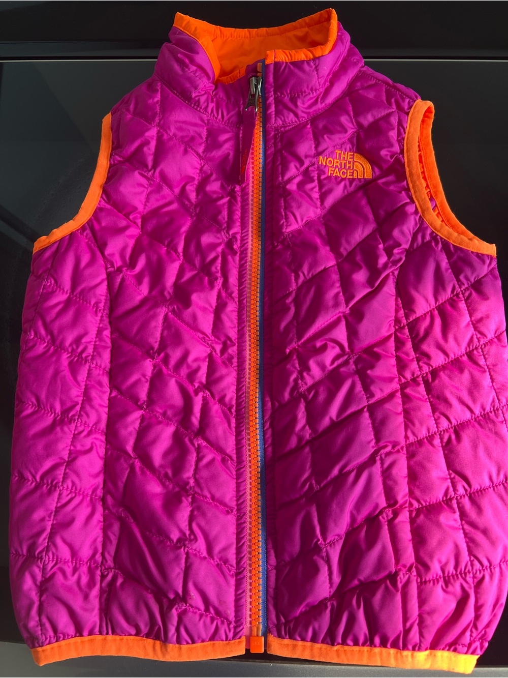 The North Face Toddler Quilted Jacket in Bright Orange